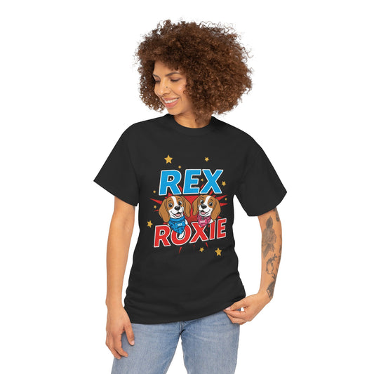 Rex & Roxie T‑Shirt — The Beagle Brains Collection