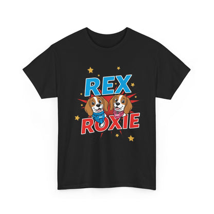 Rex & Roxie T‑Shirt — The Beagle Brains Collection