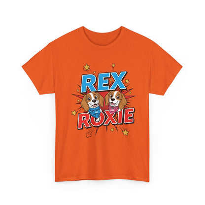 Rex & Roxie T‑Shirt — The Beagle Brains Collection