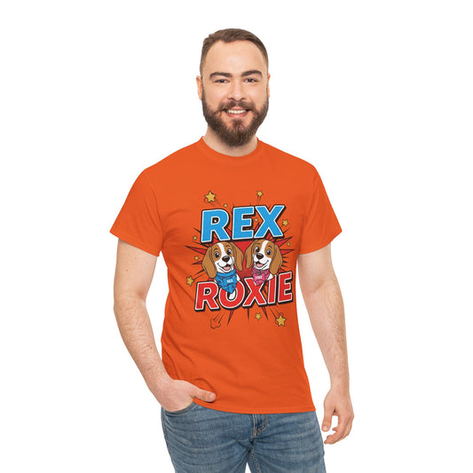Rex & Roxie T‑Shirt — The Beagle Brains Collection