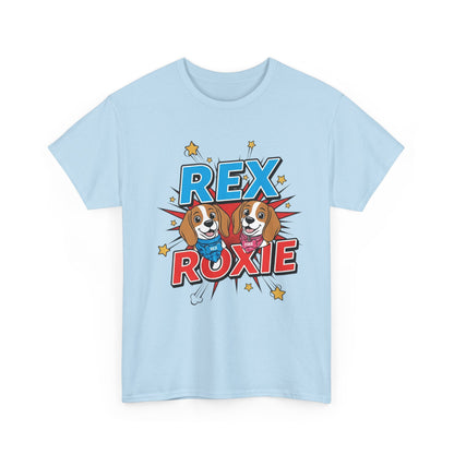 Rex & Roxie T‑Shirt — The Beagle Brains Collection