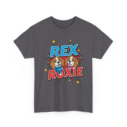 Rex & Roxie T‑Shirt — The Beagle Brains Collection